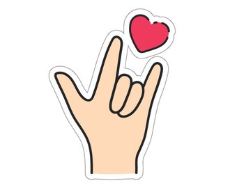 I Love You in ASL Sticker