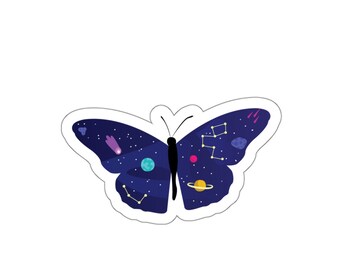 Space Butterfly Sticker