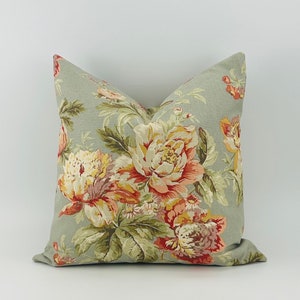 Floral Bouquet Pillow Cover, English Cottage, French Country, Cottagecore, Shabby Chic