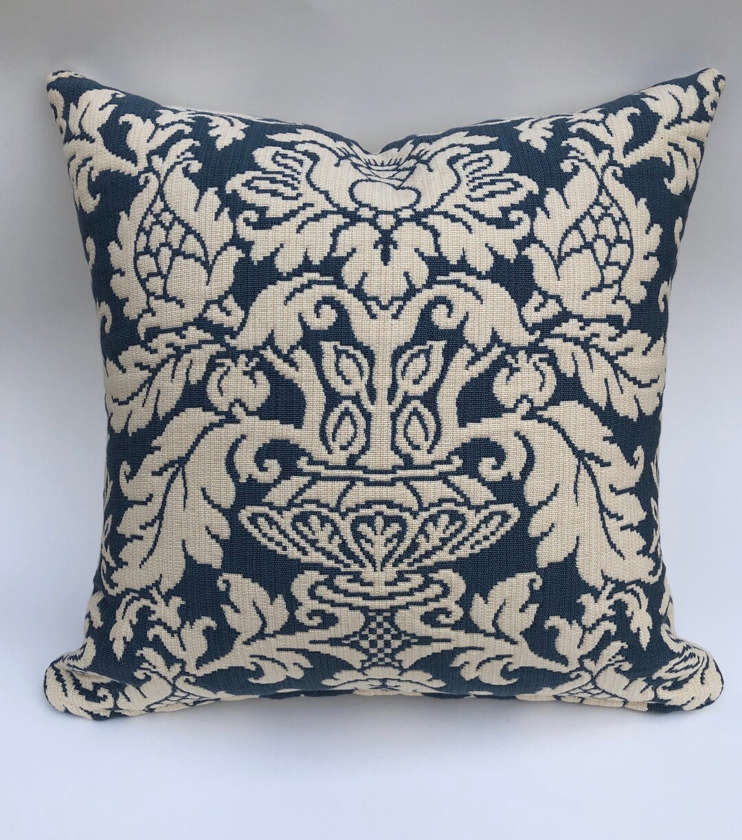 16 X 16 French Blue and Cream Pillow Cover Etsy New Zealand