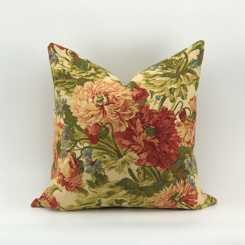 French Country Pillow Cover Large Scatter Cushion Farmhouse Etsy