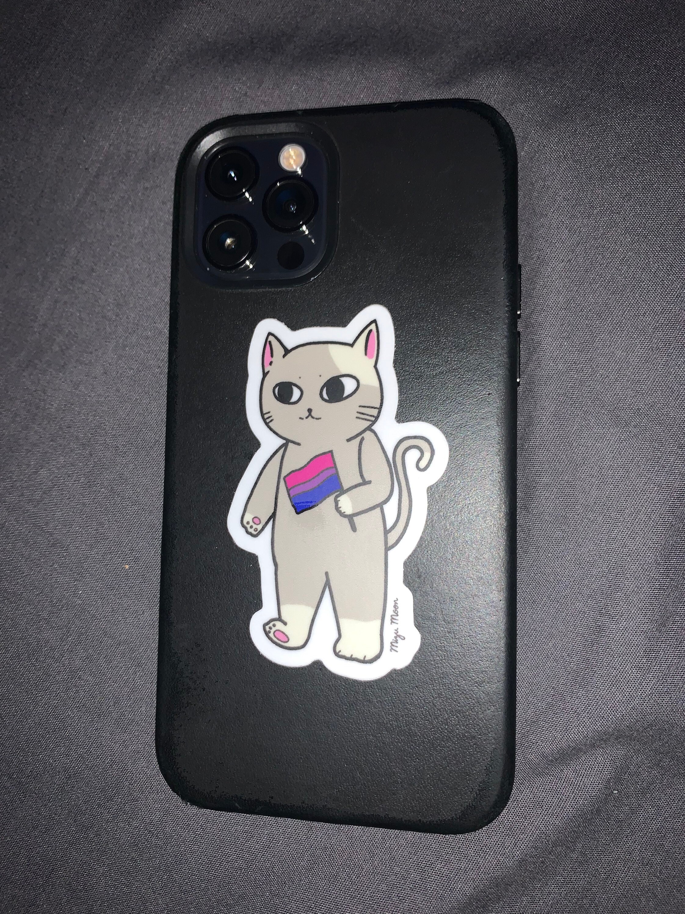 Lesbian Pride Flag Cat Vinyl Sticker - Etsy