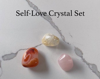 CRYSTAL SET, for Self Love and Healing, Crystals Gift, Gemstones