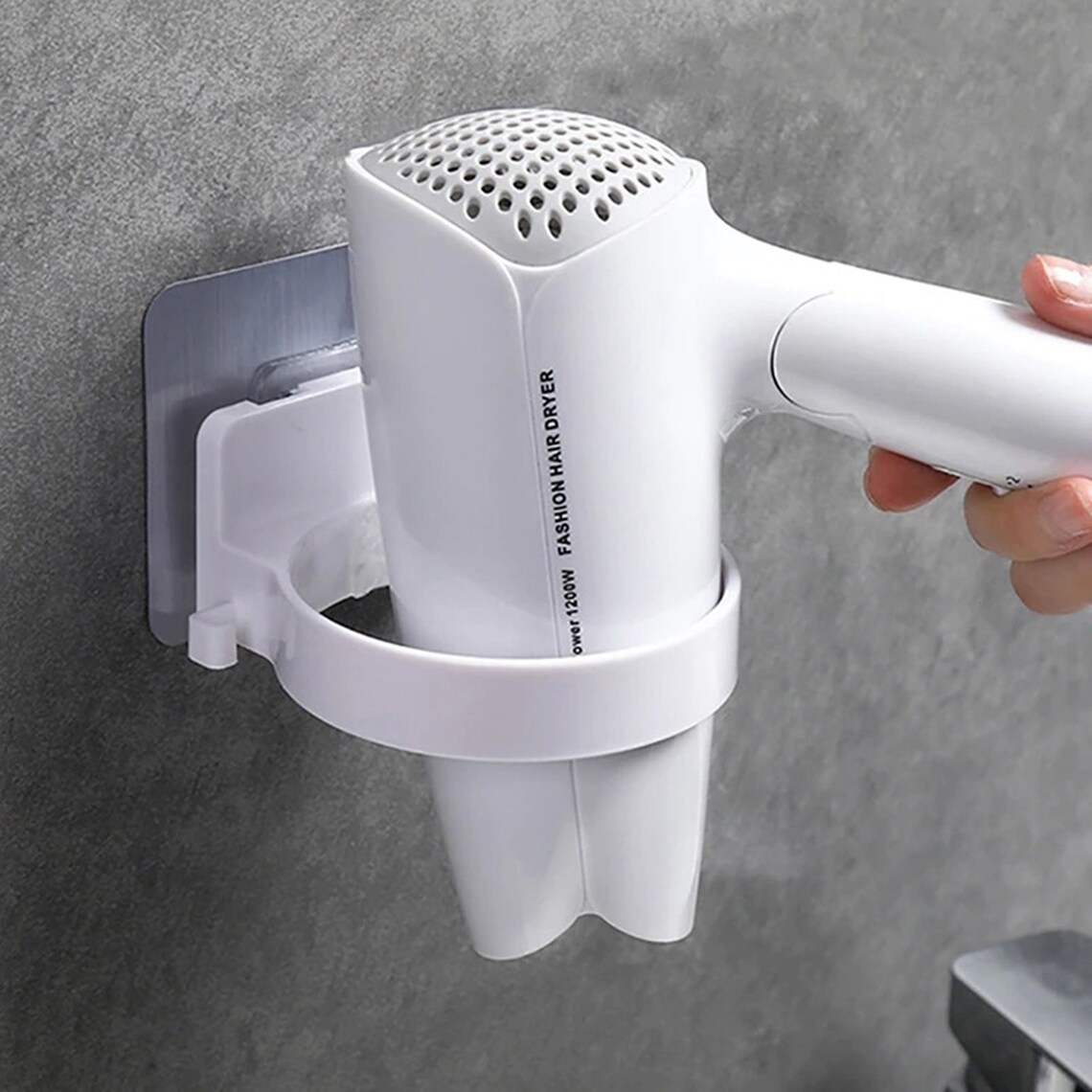 New High Quality Wallmounted Hair Dryer Holder Storage Etsy