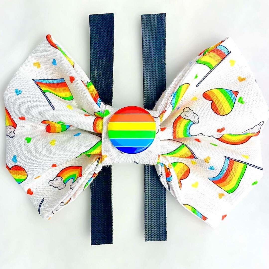 2er Set Fliegen Für Hunde & Katzen - Verstellbare Haustier Fliege Für Hochzeiten 30-35cm