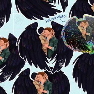 Vinyl Sticker - Destiel Cheek Kiss