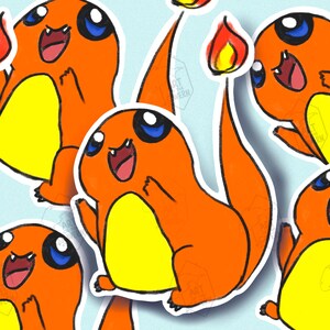 Silly Charmander 3” Vinyl Sticker.