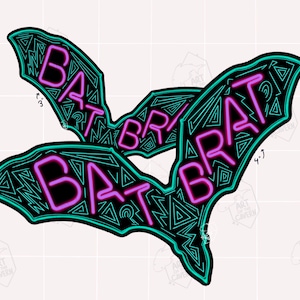 Vinyl Sticker - BAT BRAT - Small and Large