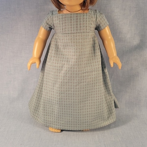 Elizabeth Maria Regency style Dress fits 18 inch doll
