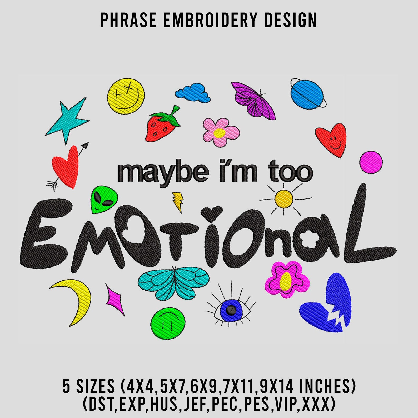 Good 4 you embroidery design maybe im too emotional  etsy Good 4 you embroidery design maybe im too emotional  etsy