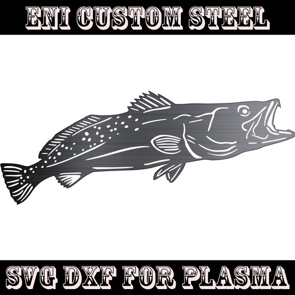 Speckled Trout Plasma SVG DXF CNC