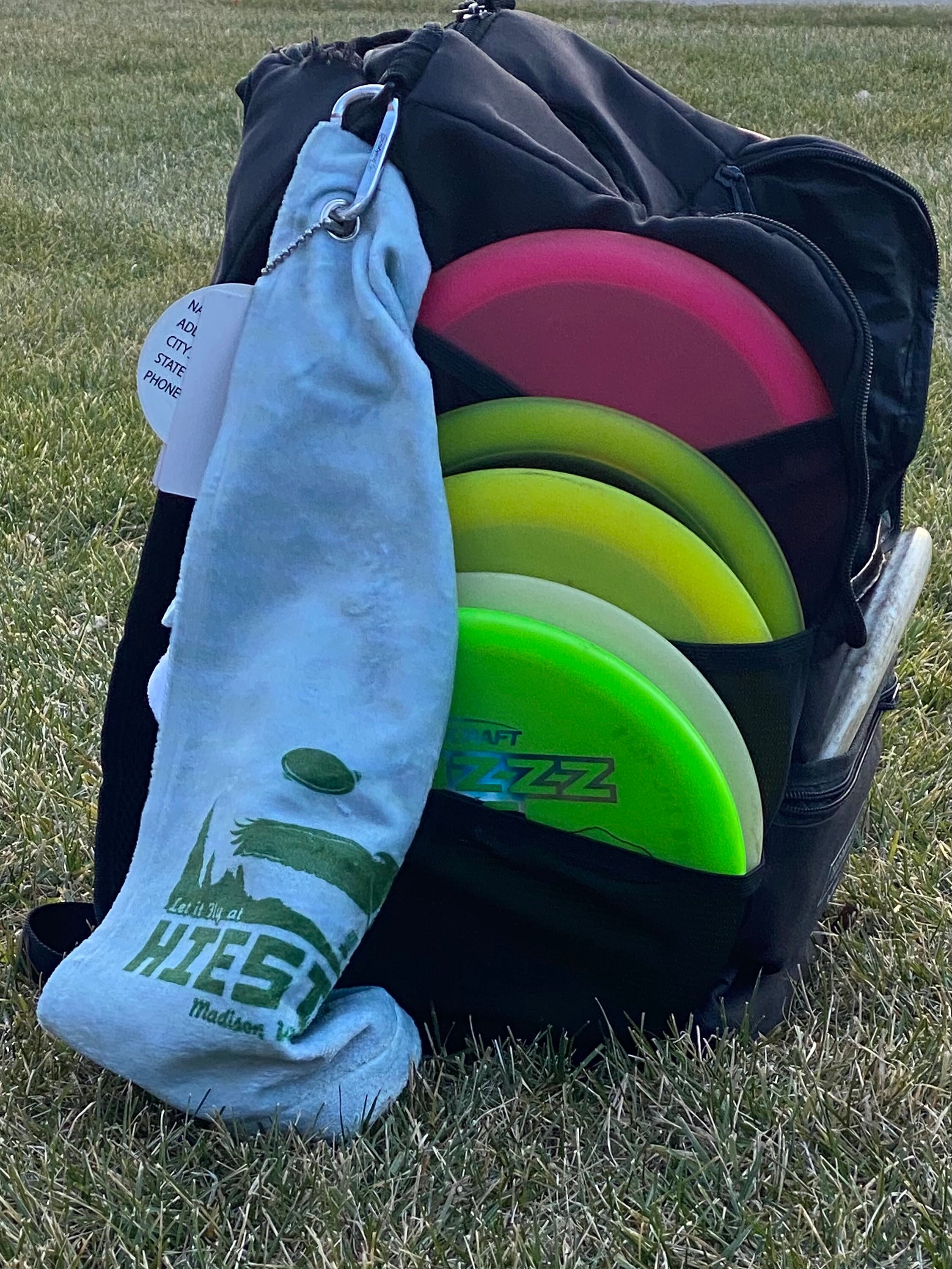 Disc golf sports towel Hiestand park Etsy