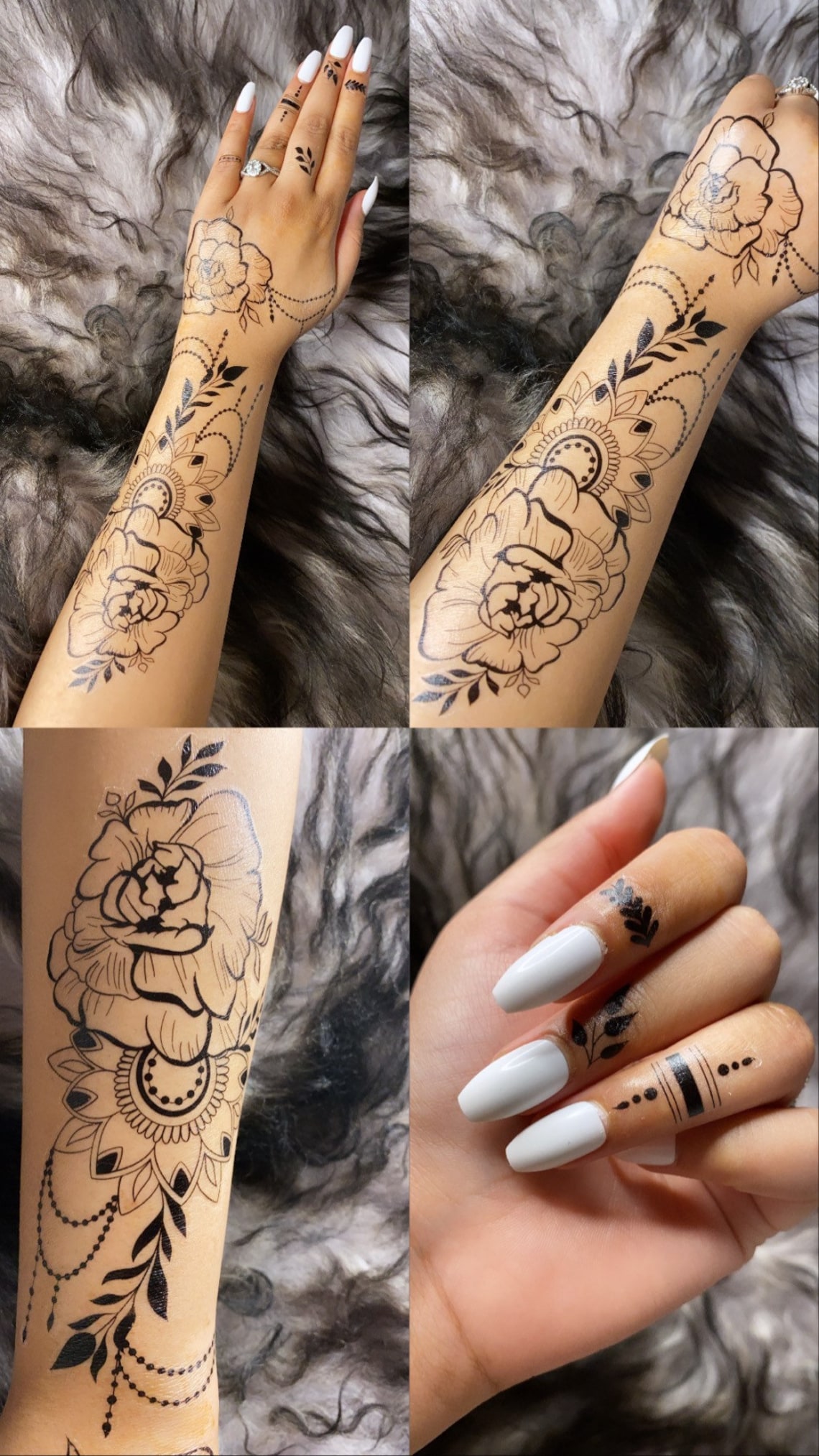 Temporary Henna Tattoo style Delilah Etsy