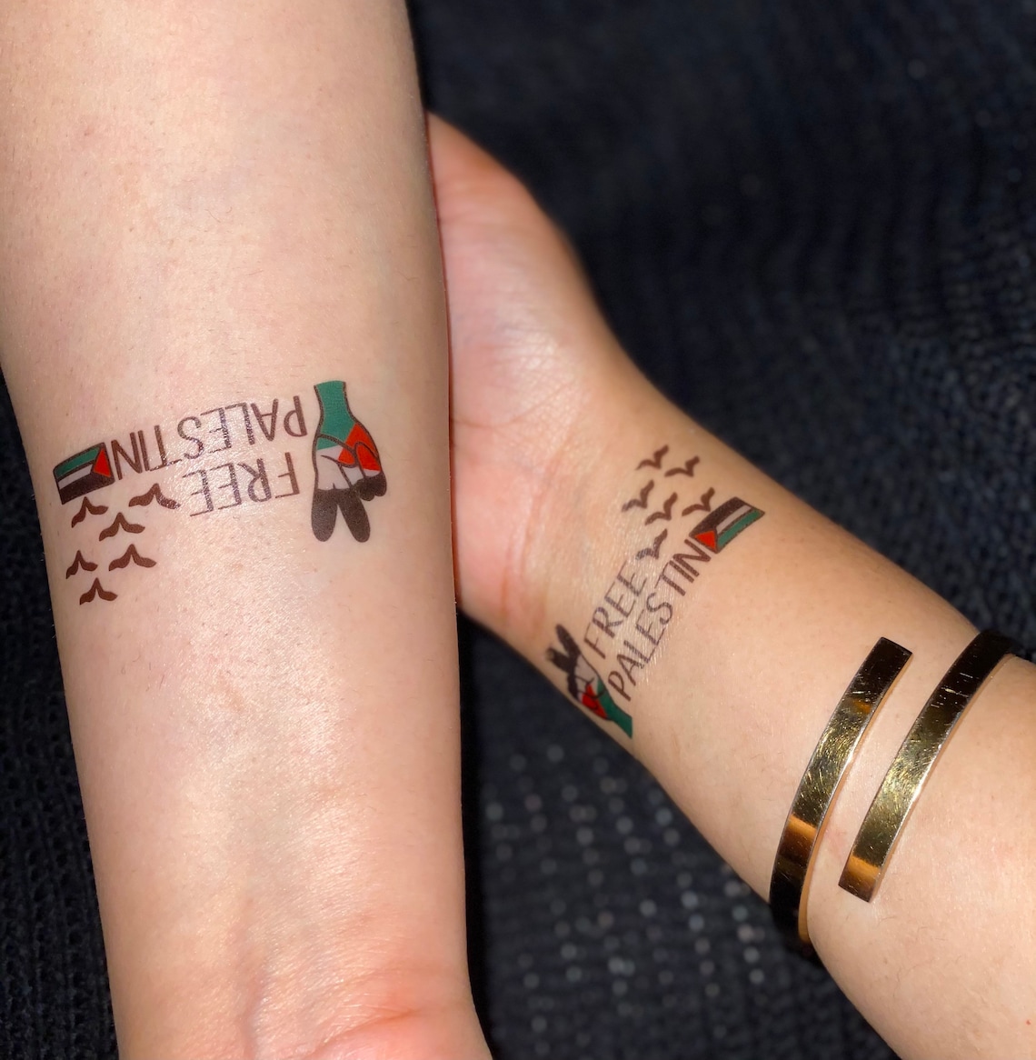 Palestine Temporary Tattoos Etsy
