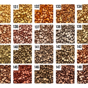 Perline di ceralacca color oro, argento, marrone e grigio per sigillare buste, inviti di nozze, regali, sigilli di cera, articoli per l'artigianato