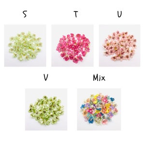 50 pcs Artificial Flower Heads Mini Daisy Silk Fabric Flowers Craft Home Party Decorations Scrapbooking Wreath Making Wedding Tiny Blossoms image 7