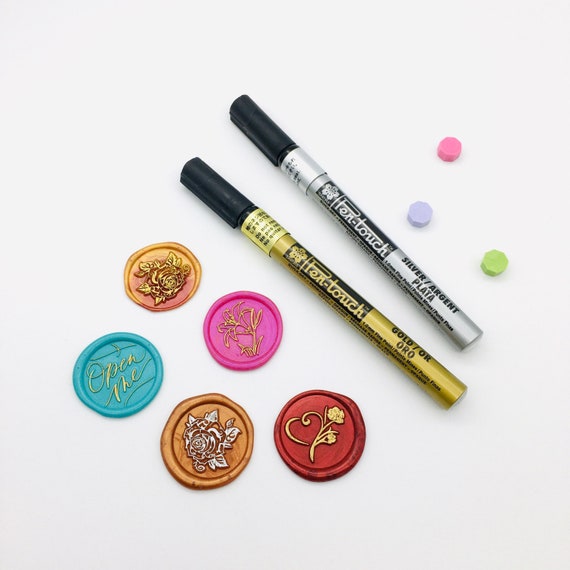Wax Seal Marker Sakura Pen Gold Silver Sealing Wax Highlighter