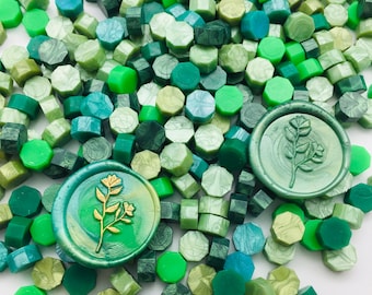 Green Garden Mix Sealing Wax Beads For Invitations Envelopes Decorations Gifts Wedding Stamping Wax Seals Craft