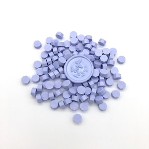 Perles de cire à cacheter lavande pastel pour enveloppes, faire-part de mariage, cadeaux, décorations, cachets de cire pour estampage artisanal #16