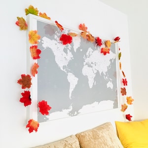 Autumn Leaf Garland LED Fairy Lights Fall Halloween Party Home Decor Fireplace Wall Bedroom Decoration In The Britain