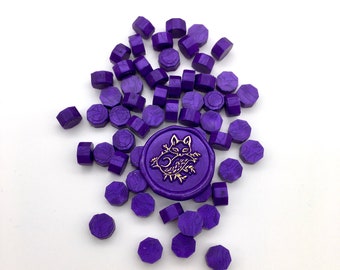 Violet Metallic Sealing Wax Beads For Invitations Envelopes Decorations Gifts Wedding Stamping Craft Wax Seals #26