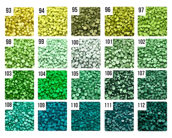 100pcs Green Sealing Wax Beads For Sealing Envelopes Wedding Invitations Gifts Wax Seals Craft Supplies