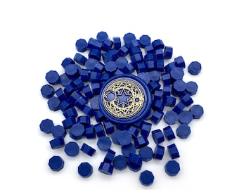 100 perline di ceralacca blu navy per sigillare buste, inviti di nozze, regali, sigilli di ceralacca e articoli per lavori creativi.