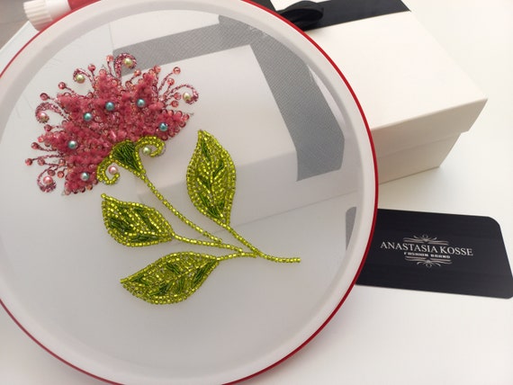 Embroidery Kit 2 for Beginner / Set for Tambour Embroidery / Kit Floral  Luneville Embroidery / Gift for Mother / Bead Embroidery Kit DIY 