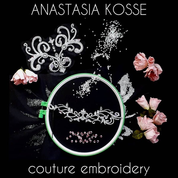 Course "Couture Embroidery Basics" Luneville embroidery video tutorial English subtitles Tambour embroidery 6 lessons luneville, indian hook