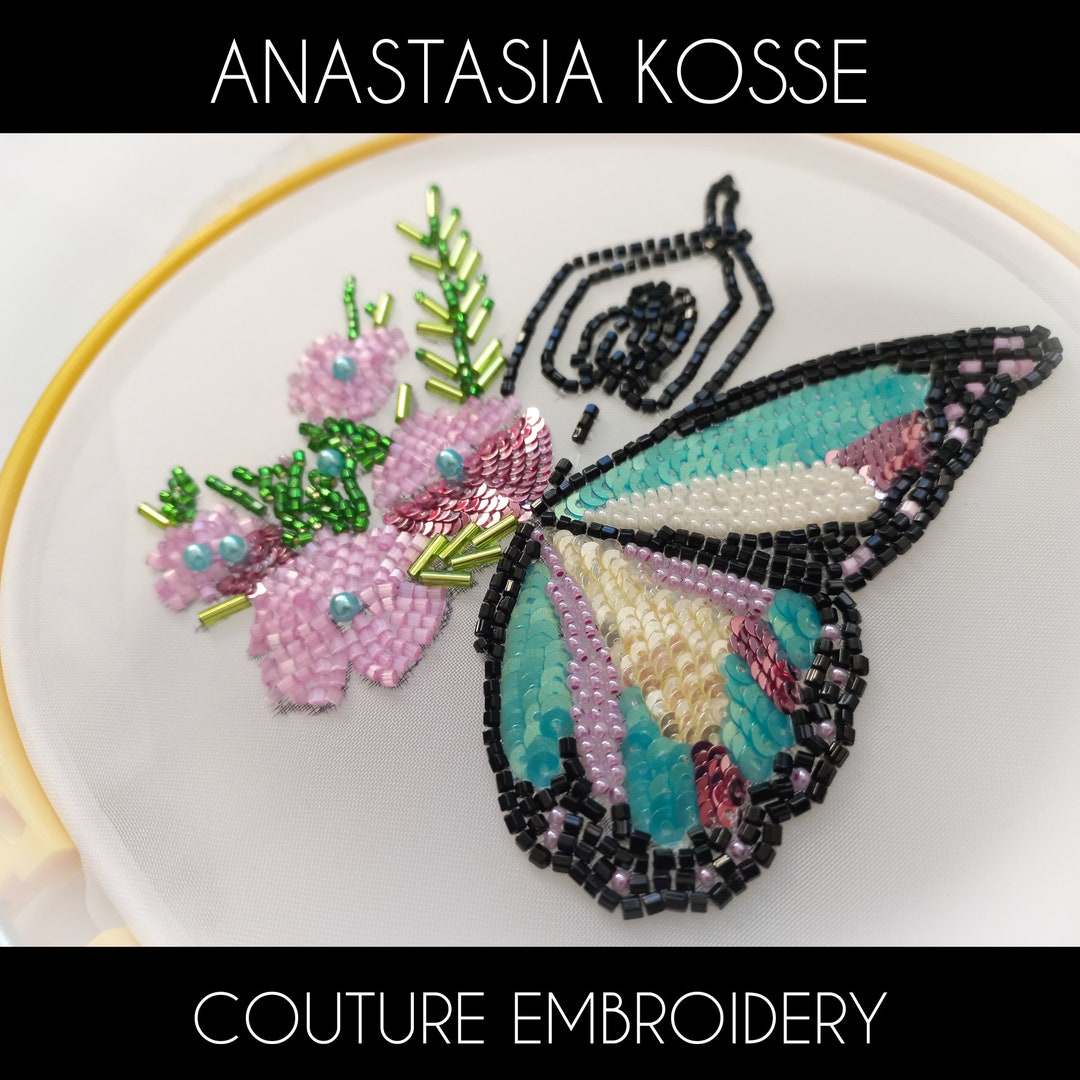 Tambour Embroidery Kit 8 for Beginner / Luneville Embroidery Set