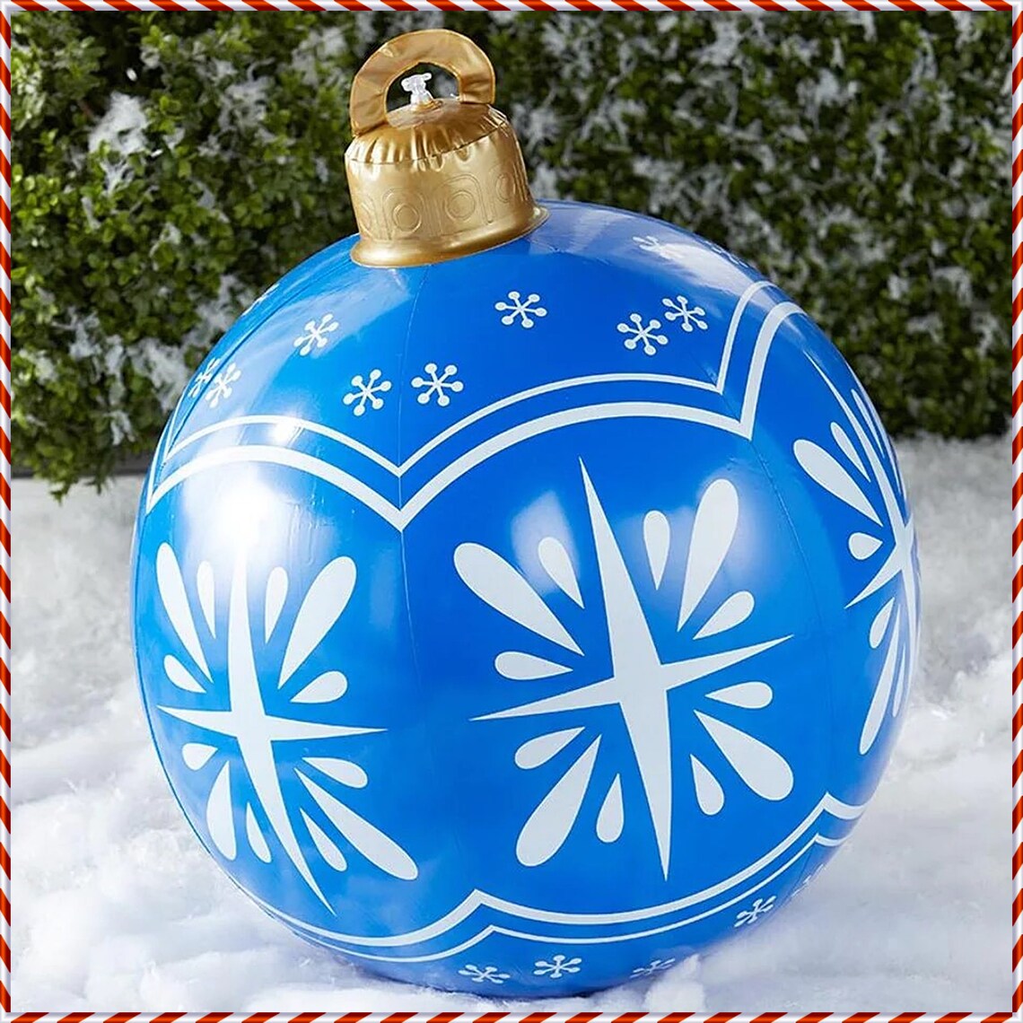 Inflatable Christmas Ornament Balls Festive Holiday Yard Etsy