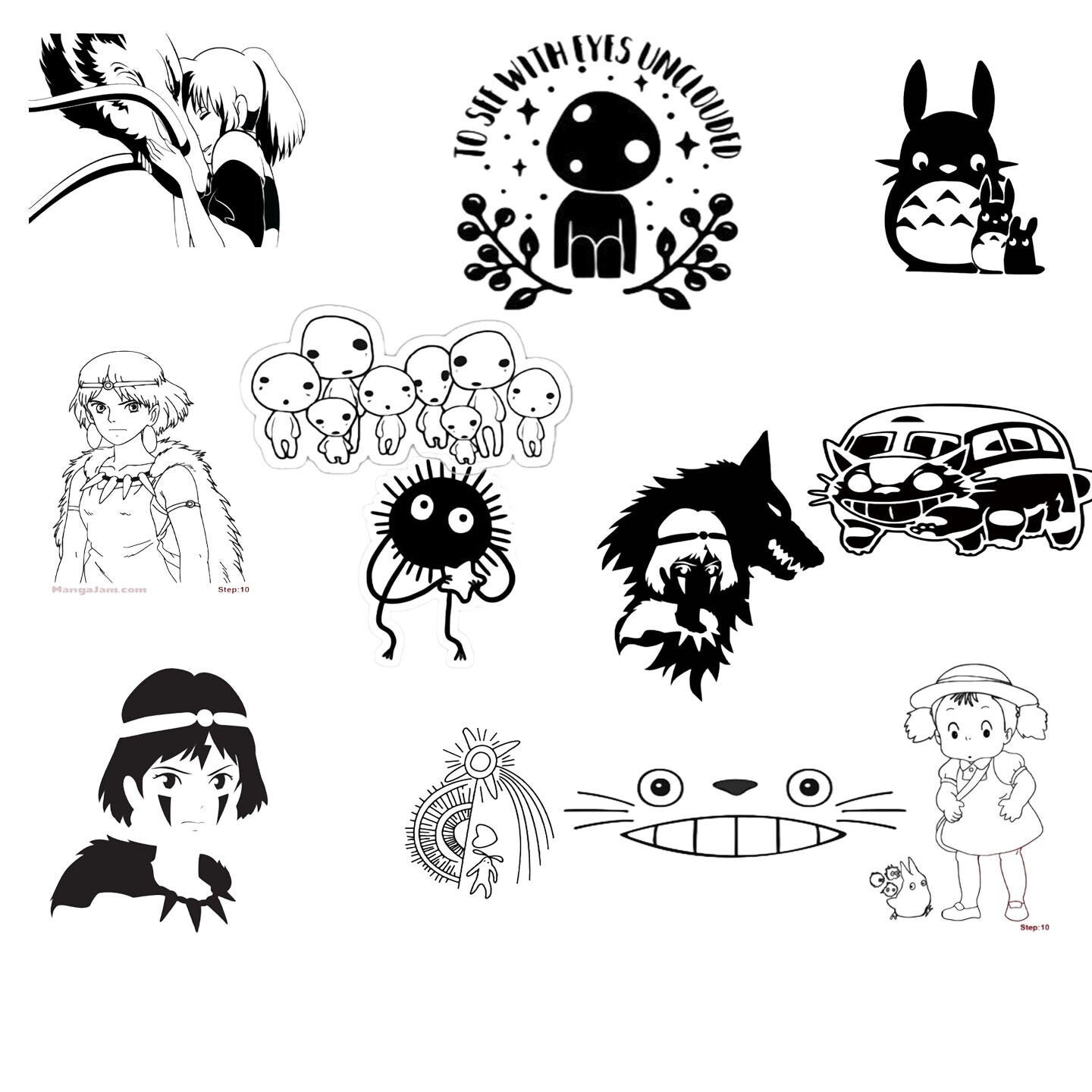 Ghibli Collection 3 Cricut SVG files or other cutting machines | Etsy