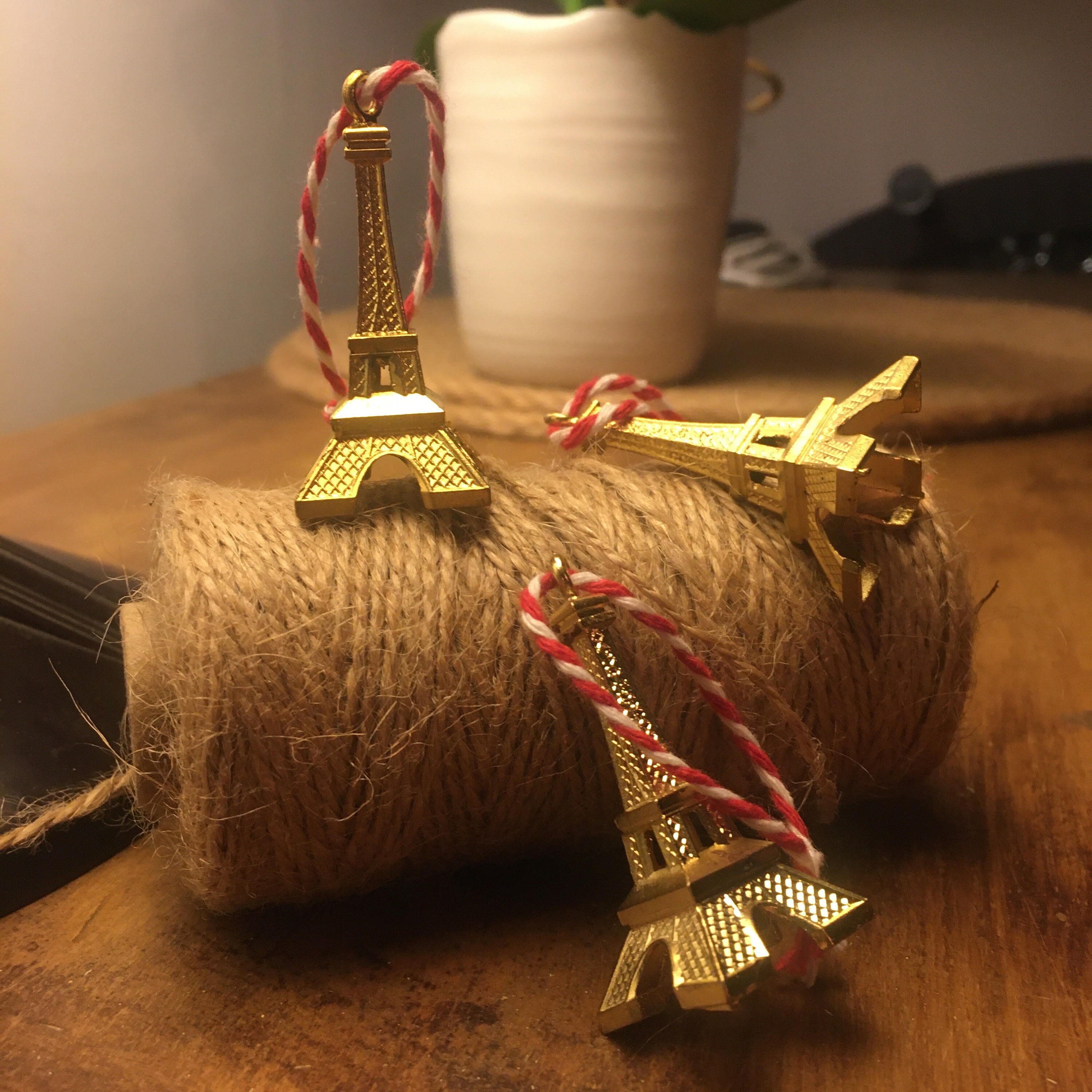 Lot de 6 Tour Eiffel - Décoration Noël