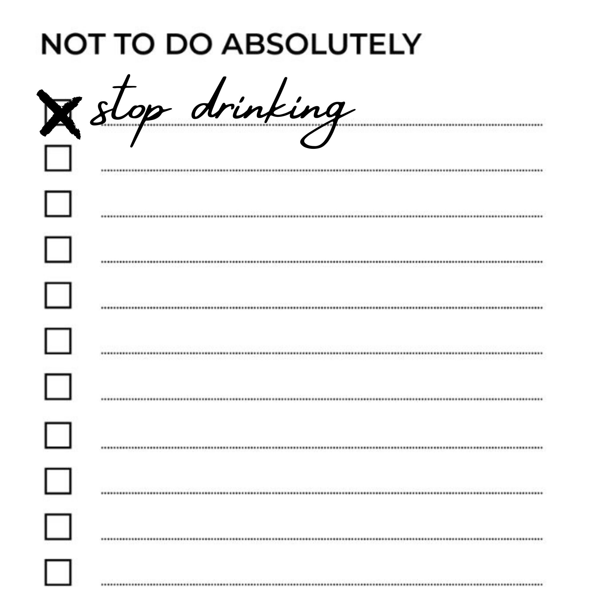 Printable Not to Do List Fillable Habit Printable Not to Do Etsy UK