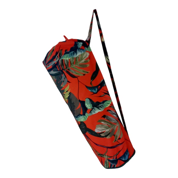 Sac à tapis de yoga - modèle jungle rouge