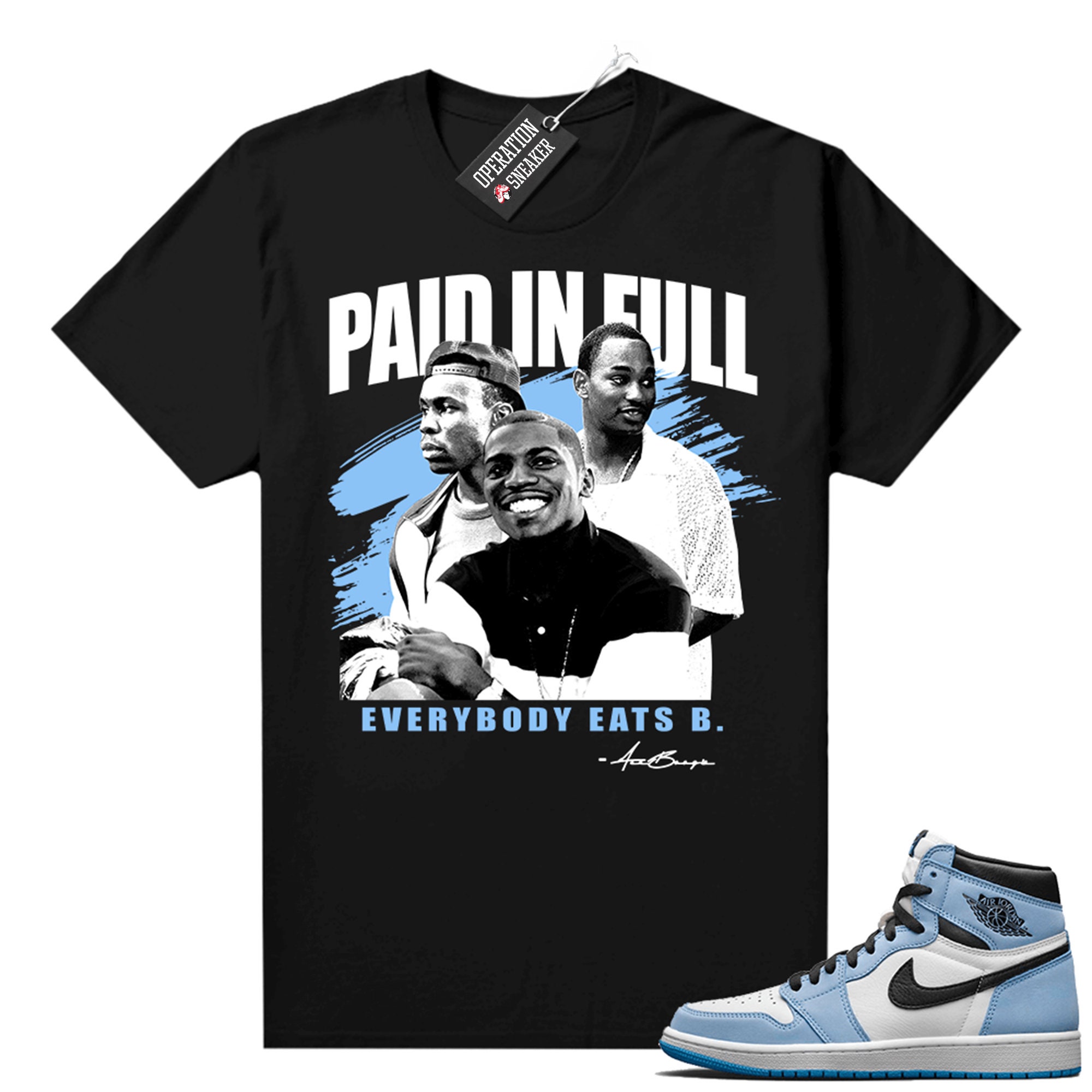 signal blue jordan 1 shirt