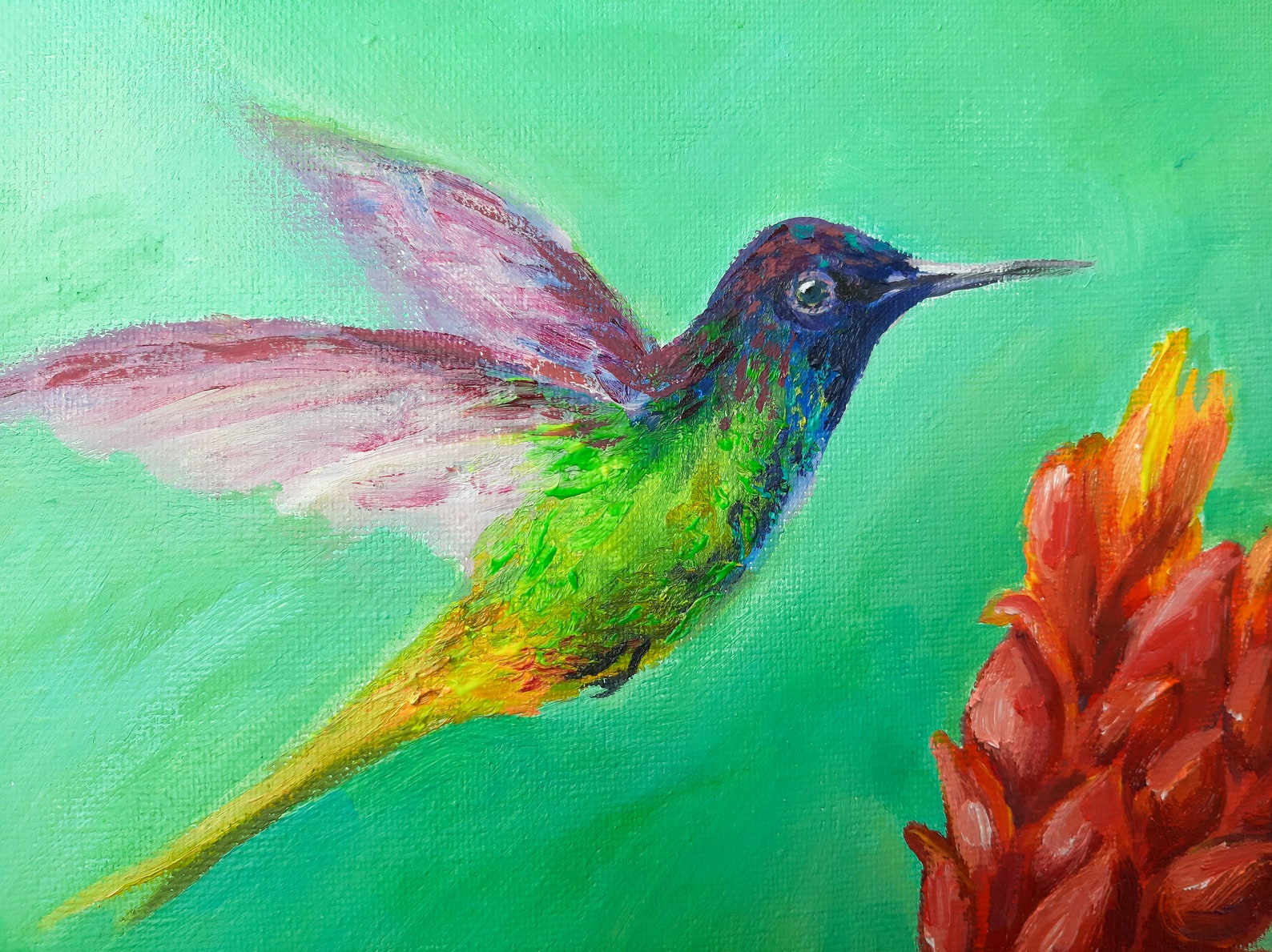 hummingbird painting hummingbird painting