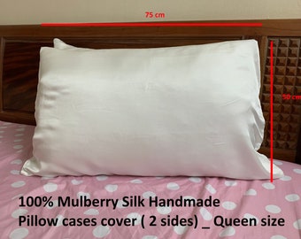Poszewka na poduszkę Mulberry Luxury Natural 100% jedwab 22 momme poszewka na poduszkę 2 strony _FREESHIP
