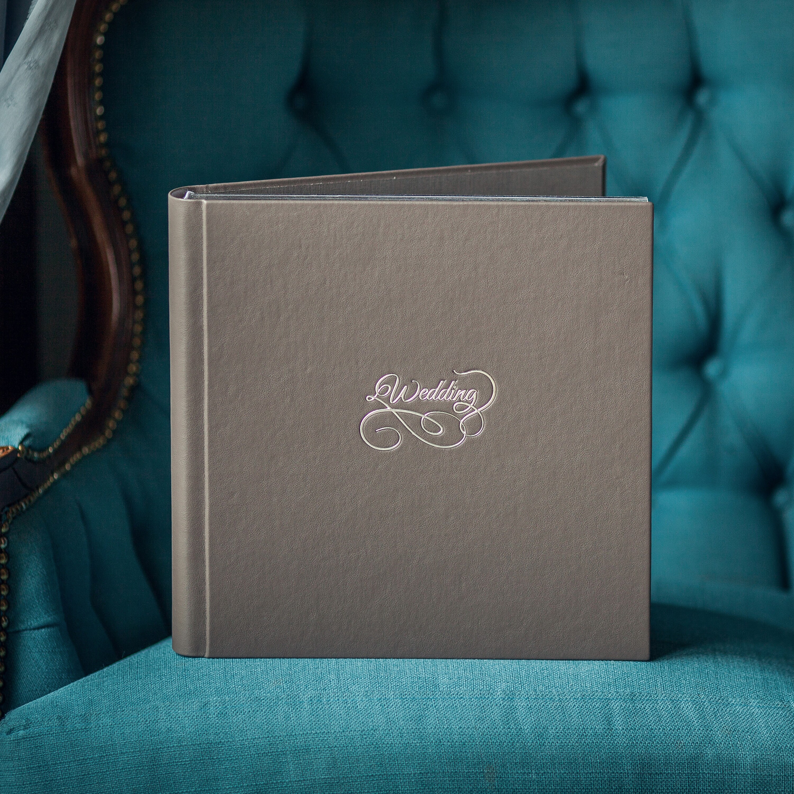 Lay Flat Wedding Album Ecoleather photo album with a metal Etsy