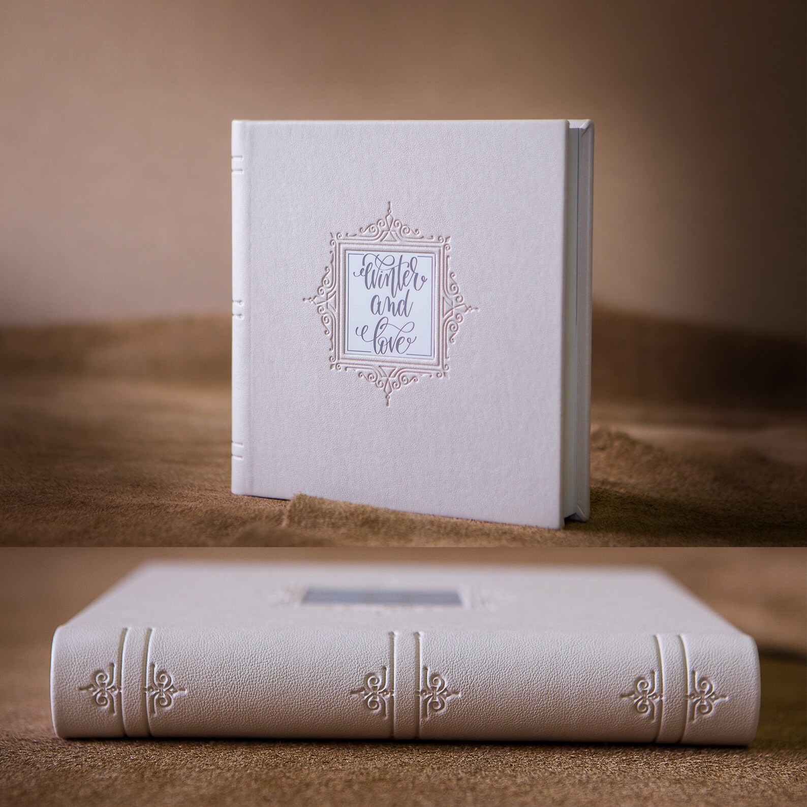 Lay Flat Wedding Album Ecoleather Photo Album With a Metal Etsy