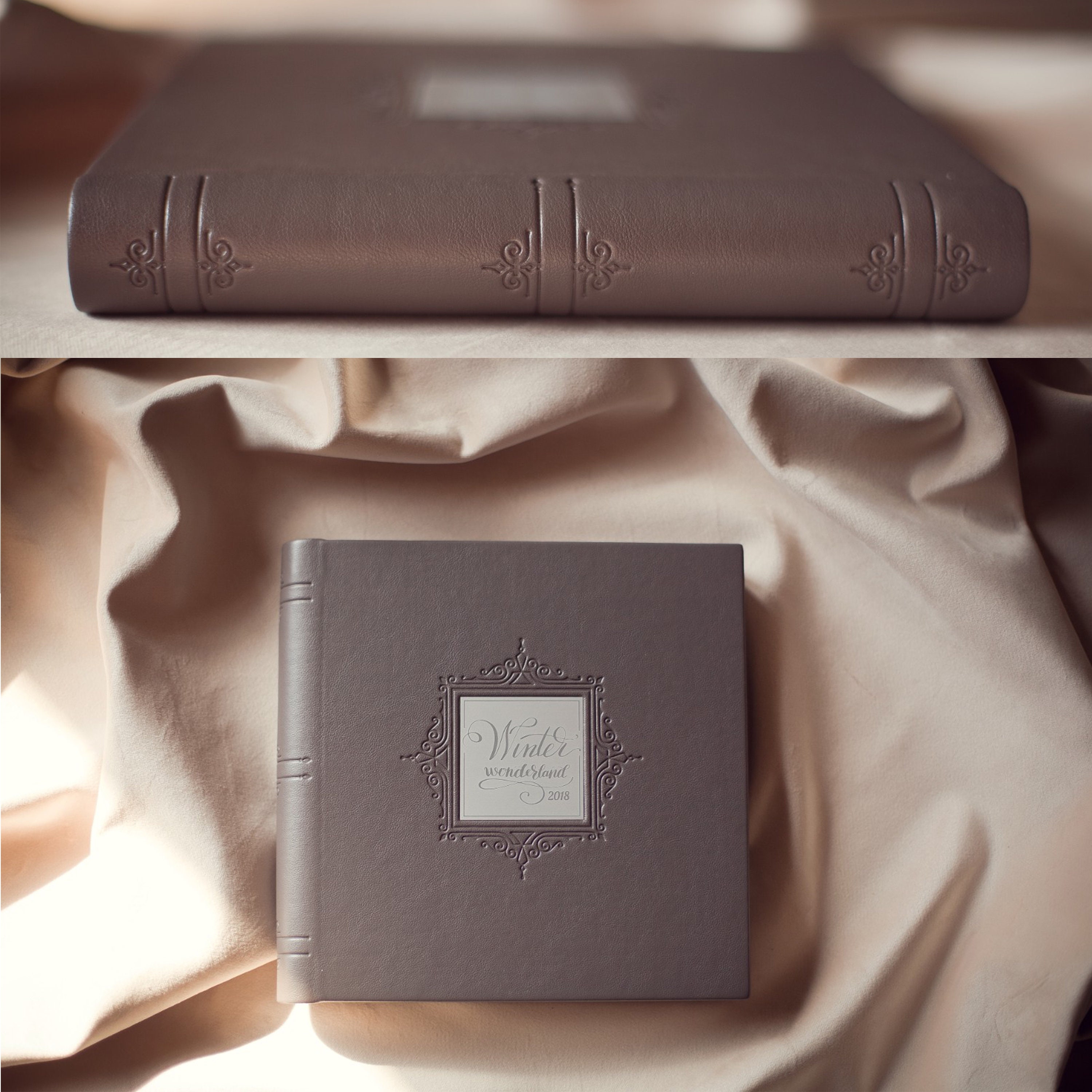 Lay Flat Wedding Album Ecoleather Photo Album With a Metal Etsy