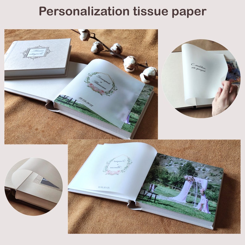 Velours Photo Album Wedding Lay Flat photo album Our Wedding Etsy