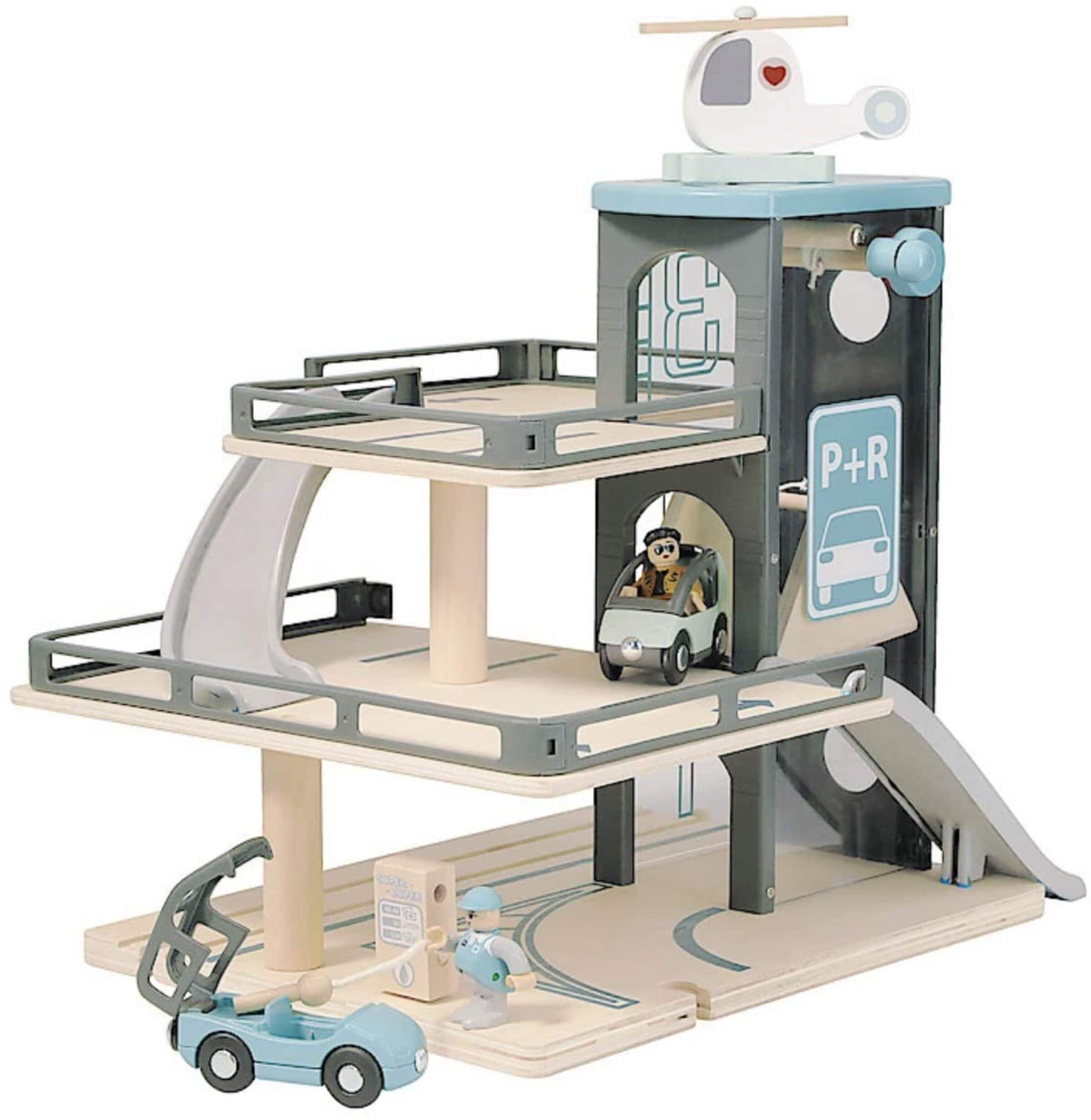 Wooden Toy 3 Storey Car Garage with cars Toy Set for Boys Etsy