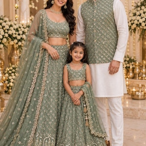 Sage Green Mother Daughter Dress