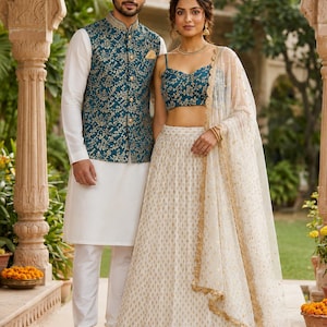 indian traditional engagement dress for couple Outfit Ayana Open Back Mini l-space Color:Red and Gold Wedding reception dress