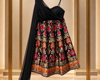 Banarasi Silk Lehenga: Indian Wedding Reception Outfit