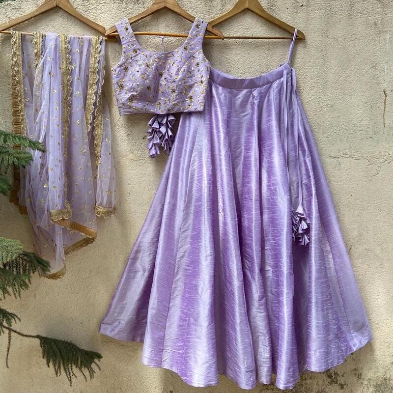 Lavendar Hand Work Blouse main image 1