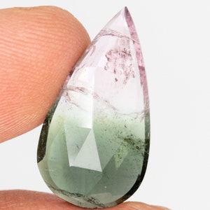 7.70 Ct Natural Tri color Watermelon Rose Cut Tourmaline from Brazil