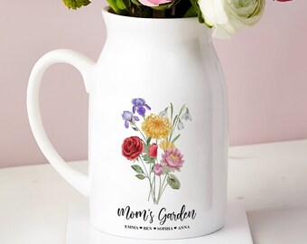 Mothers Day Gifts Vase For Mom, Mommy Vase Gifts, Personalised Flower Vase, Mother's Day Gifts From Daughter, Gift for Mom, Mama Gifts