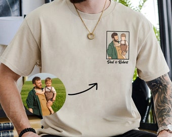 Custom Photo Shirt for Dad, Dad Shirt, Fathers Day Shirt, Fathers Day Gift For Husband, Fathers Day Photo Gifts, Dad Birthday Gifts